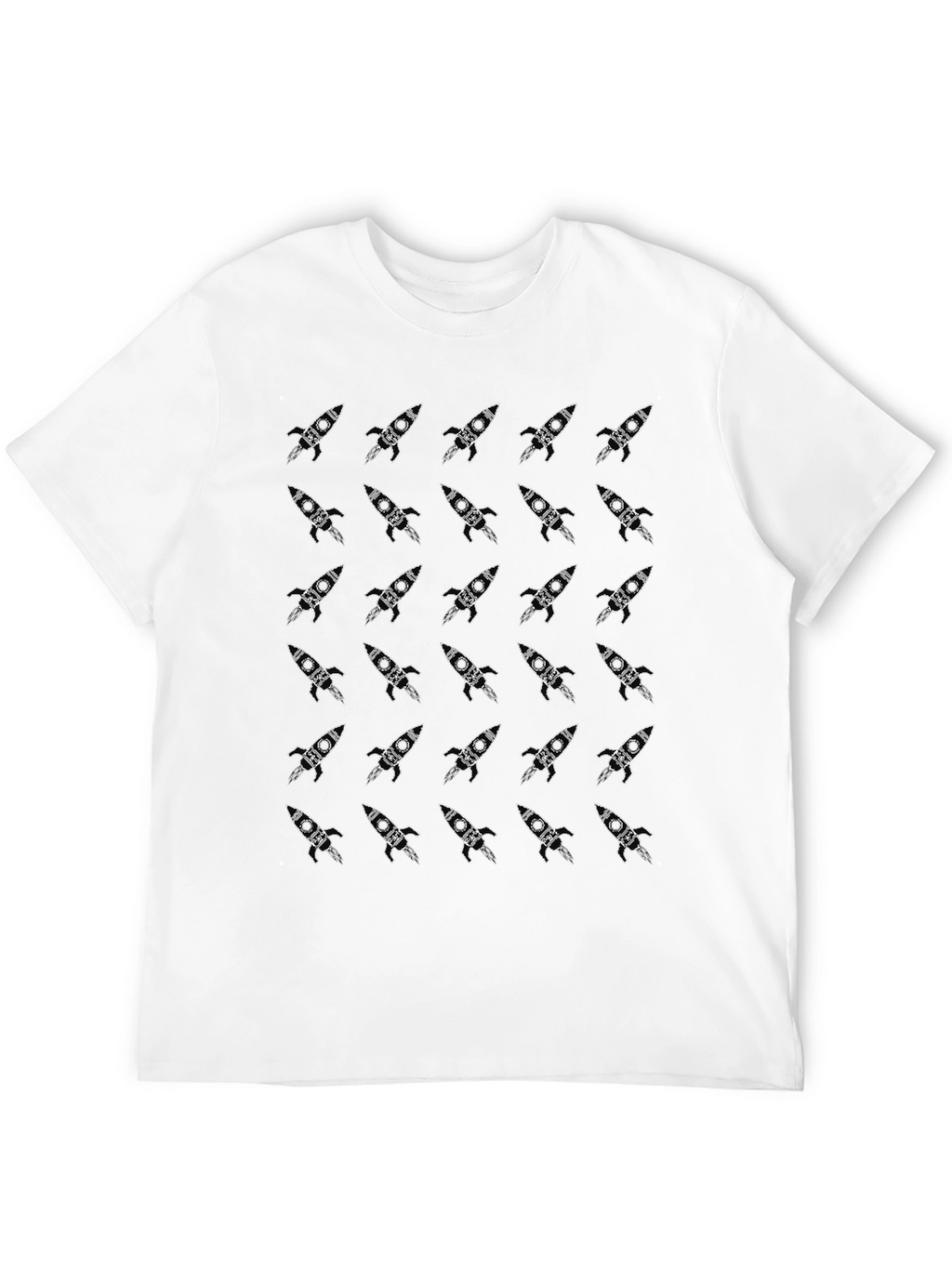Rocket Pattern T-Shirt - Space Adventure Ready!