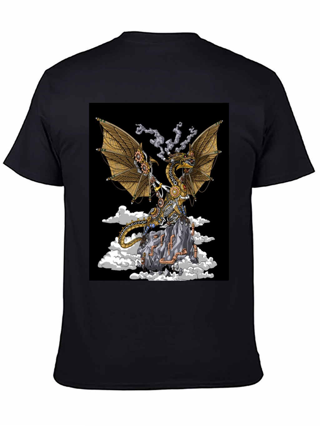 Steampunk Dragon Graphic T-Shirt