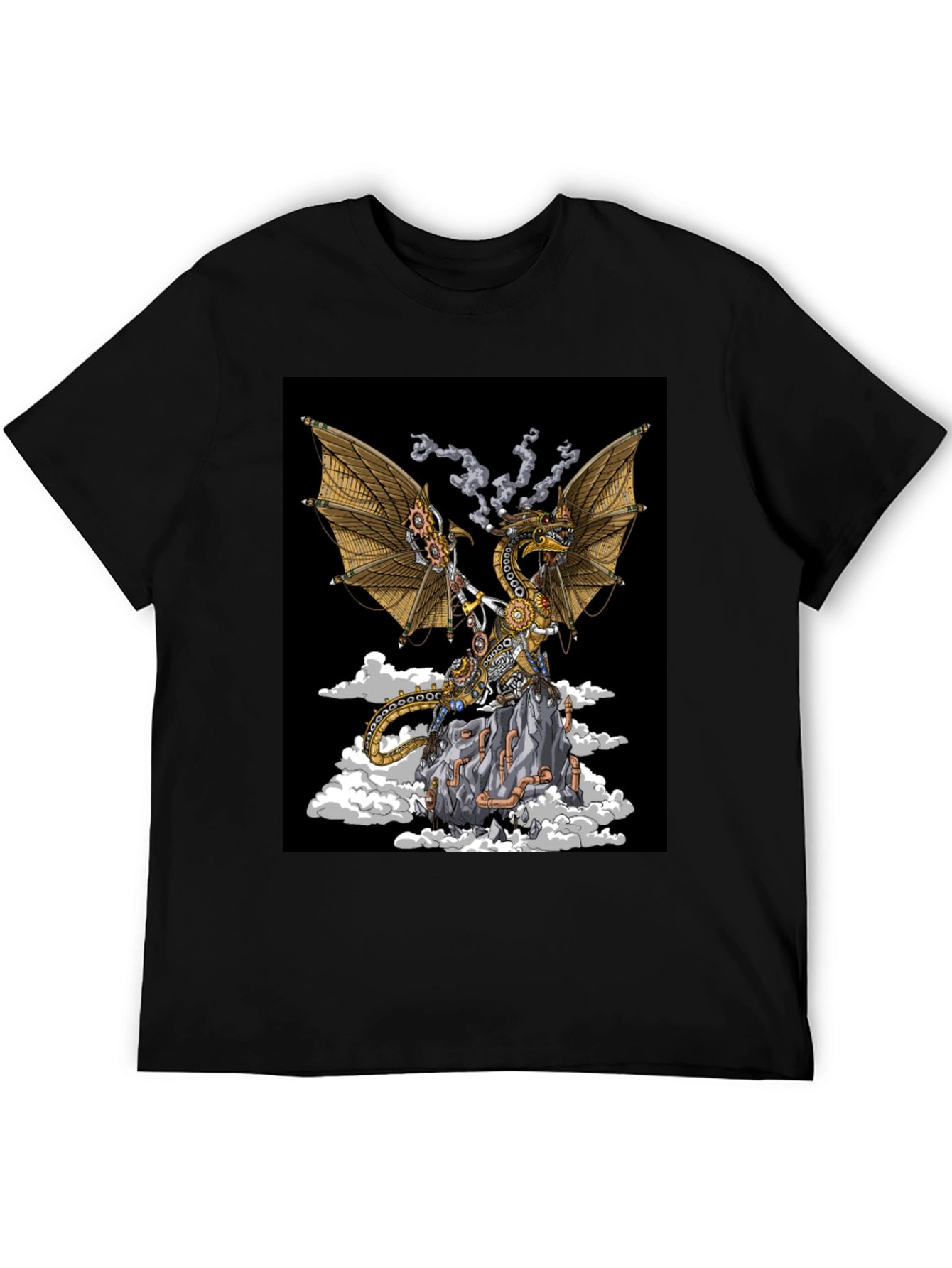 Steampunk Dragon Graphic T-Shirt