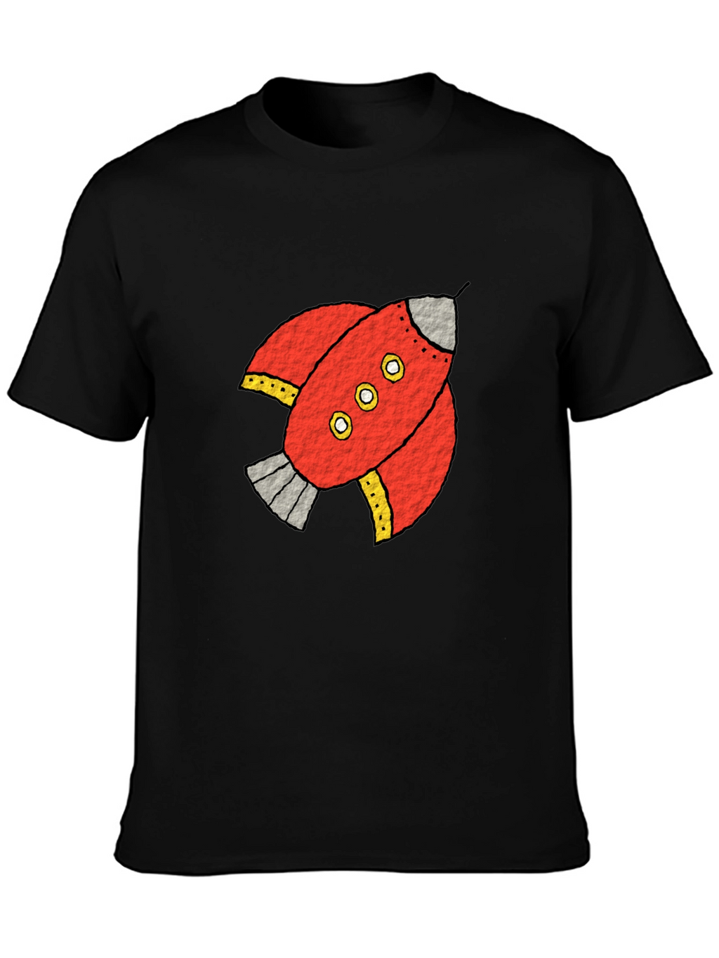 Rocket Graphic Black Tee