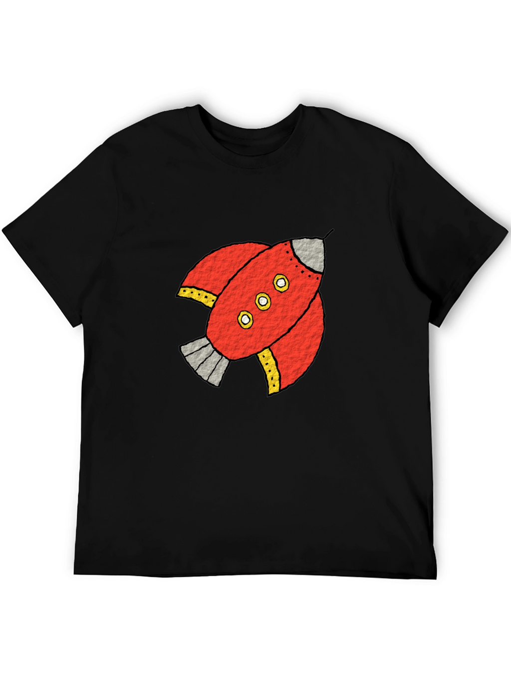 Rocket Graphic Black Tee