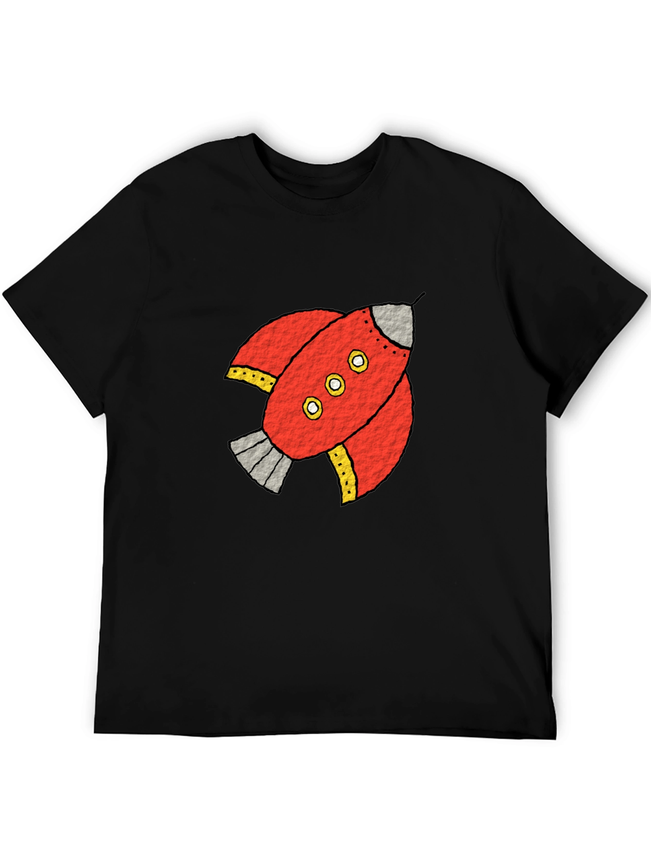Rocket Graphic Black Tee