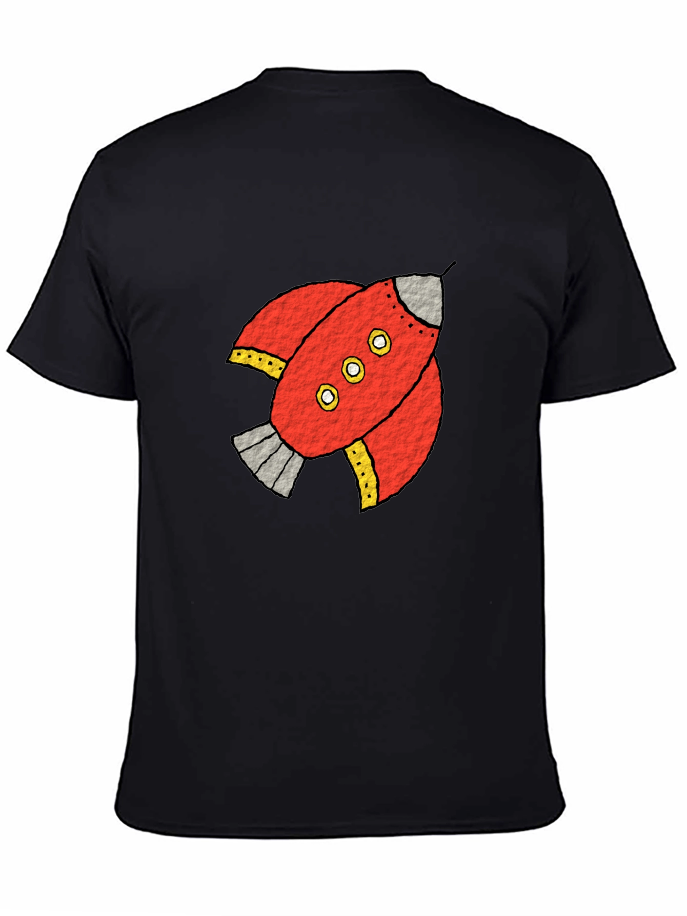 Rocket Graphic Black Tee