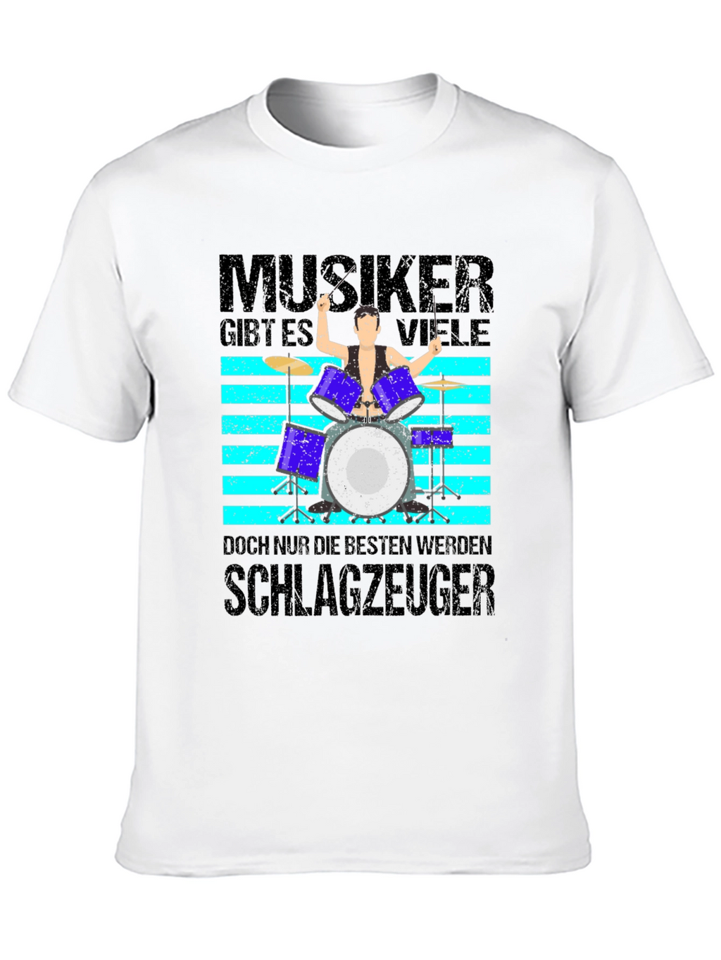 Musiker Schlagzeuger Graphic T-Shirt - Drummer Tee