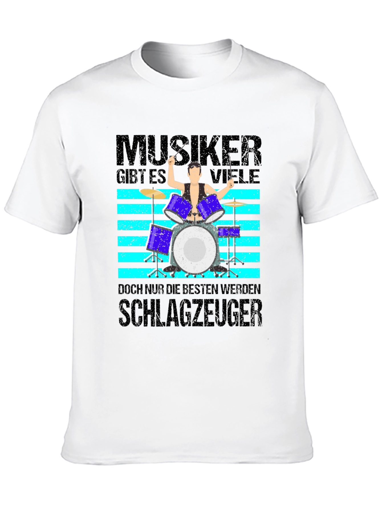 Musiker Schlagzeuger Graphic T-Shirt - Drummer Tee