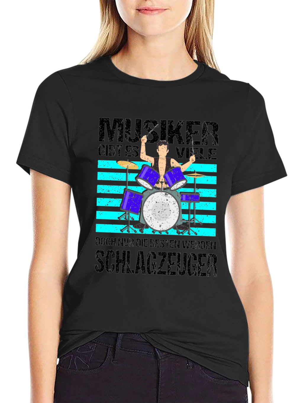 Musiker Schlagzeuger Graphic T-Shirt - Drummer Tee