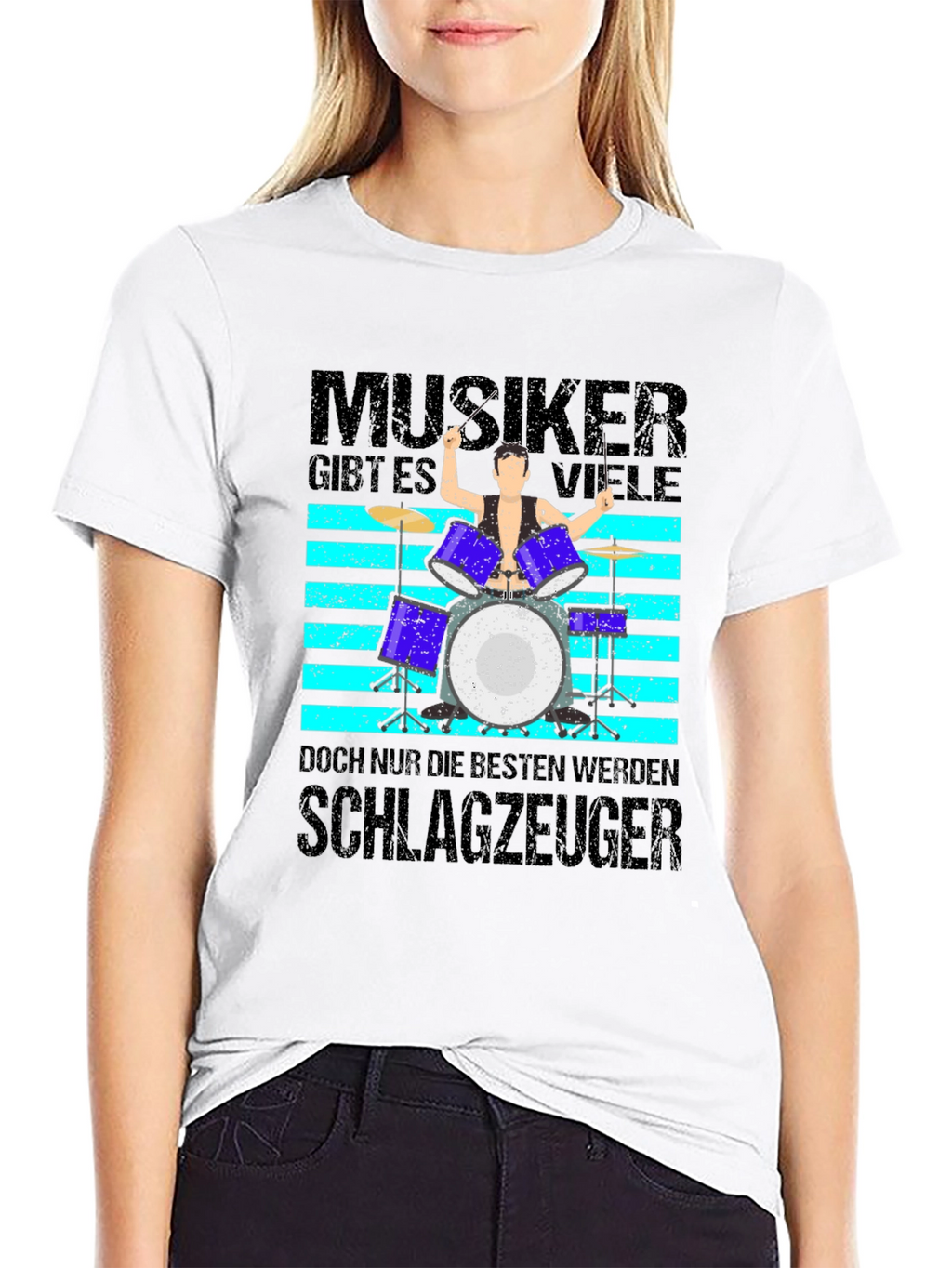 Musiker Schlagzeuger Graphic T-Shirt - Drummer Tee