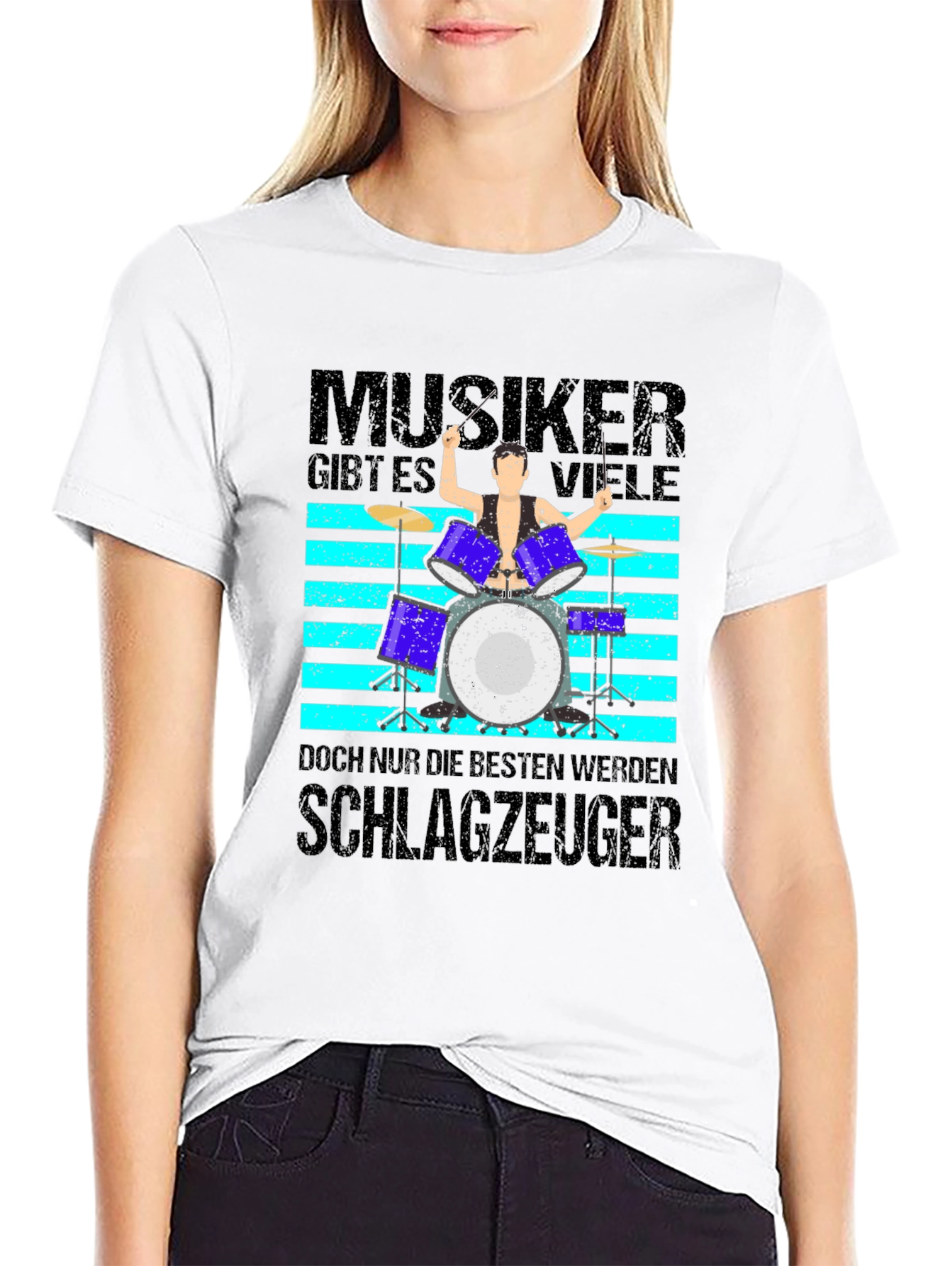 Musiker Schlagzeuger Graphic T-Shirt - Drummer Tee