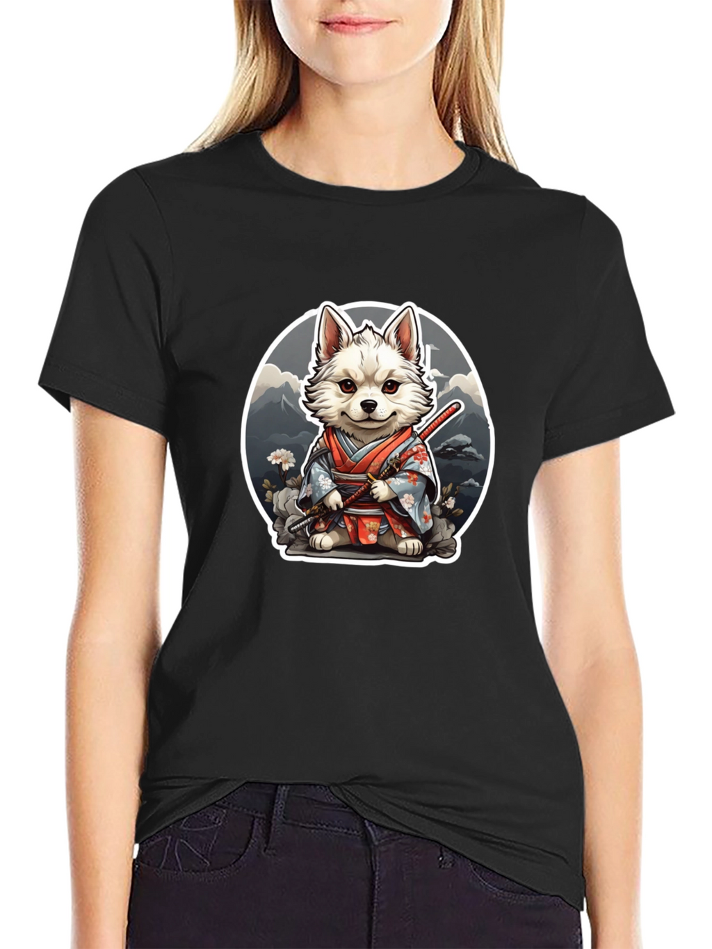 Dog Samurai Graphic Tee