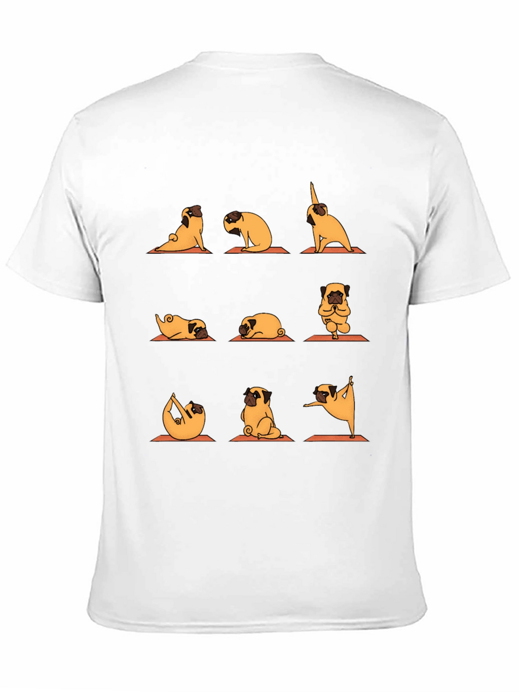 Yoga Pug Graphic Tee -  Relaxed Fit T-Shirt