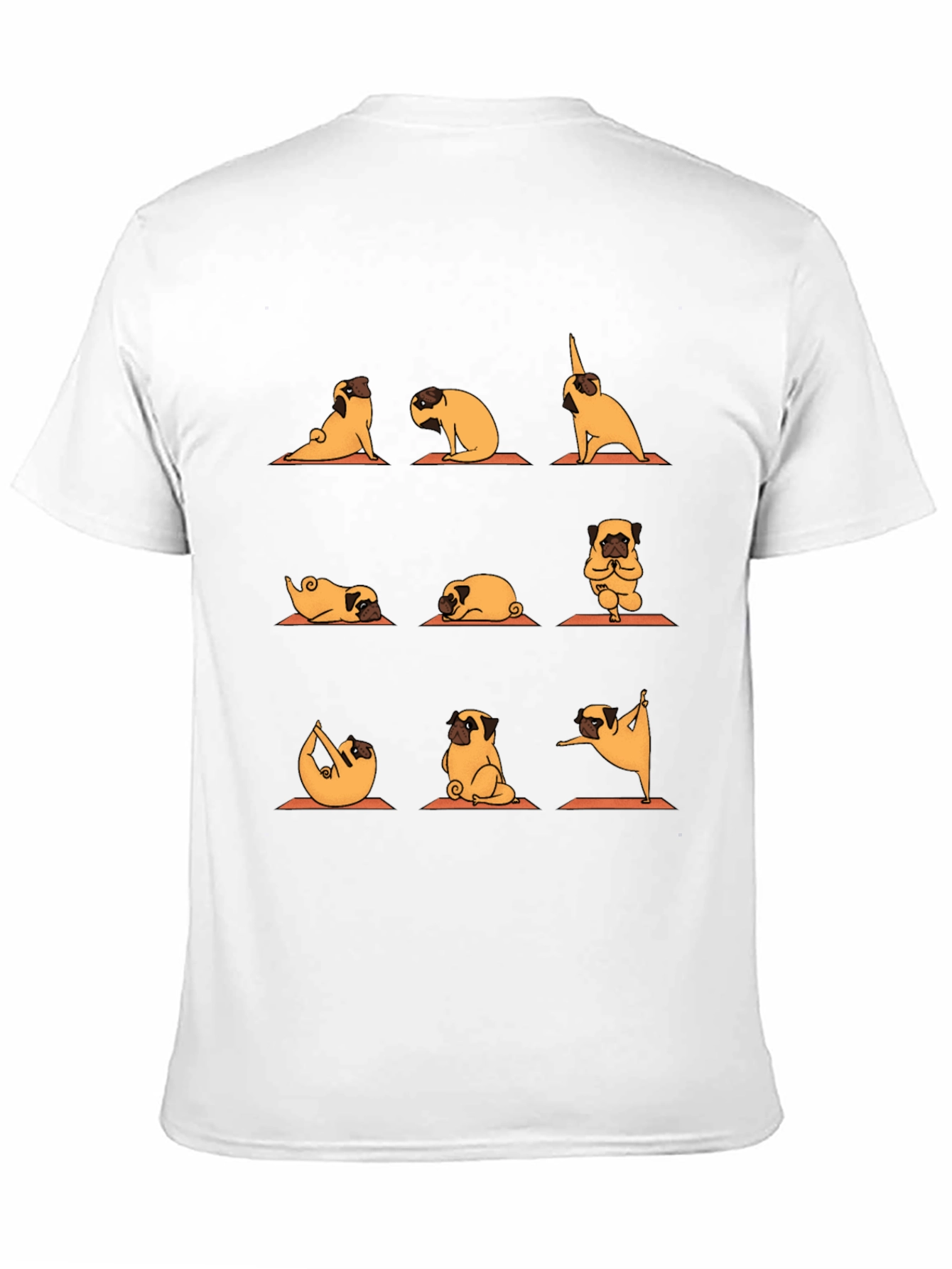 Yoga Pug Graphic Tee -  Relaxed Fit T-Shirt