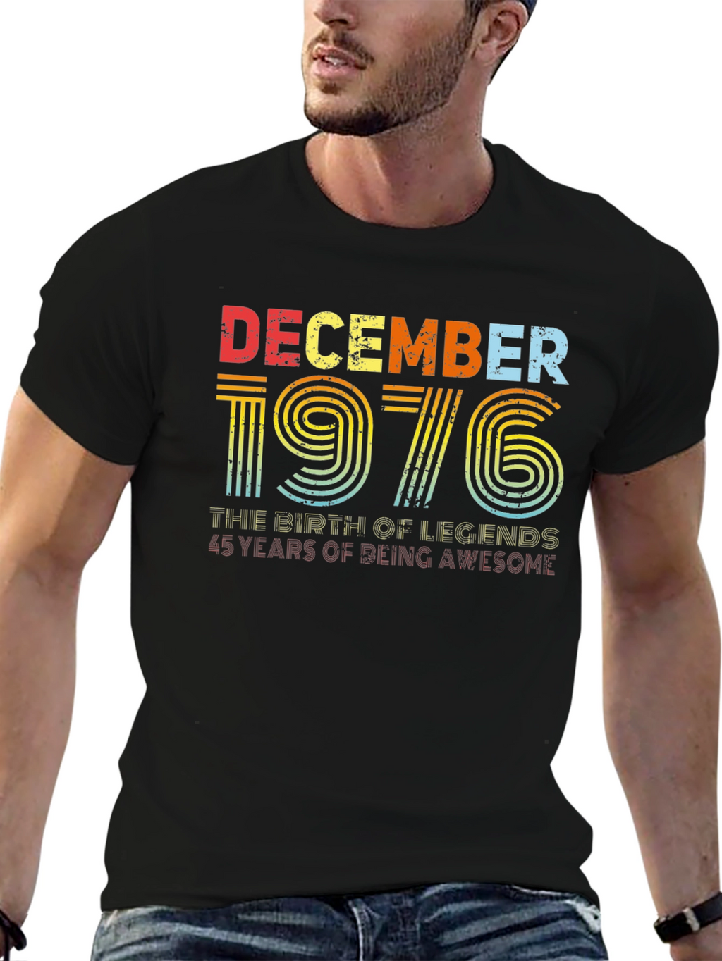 December 1976 Birthday T-Shirt - Birth of Legends
