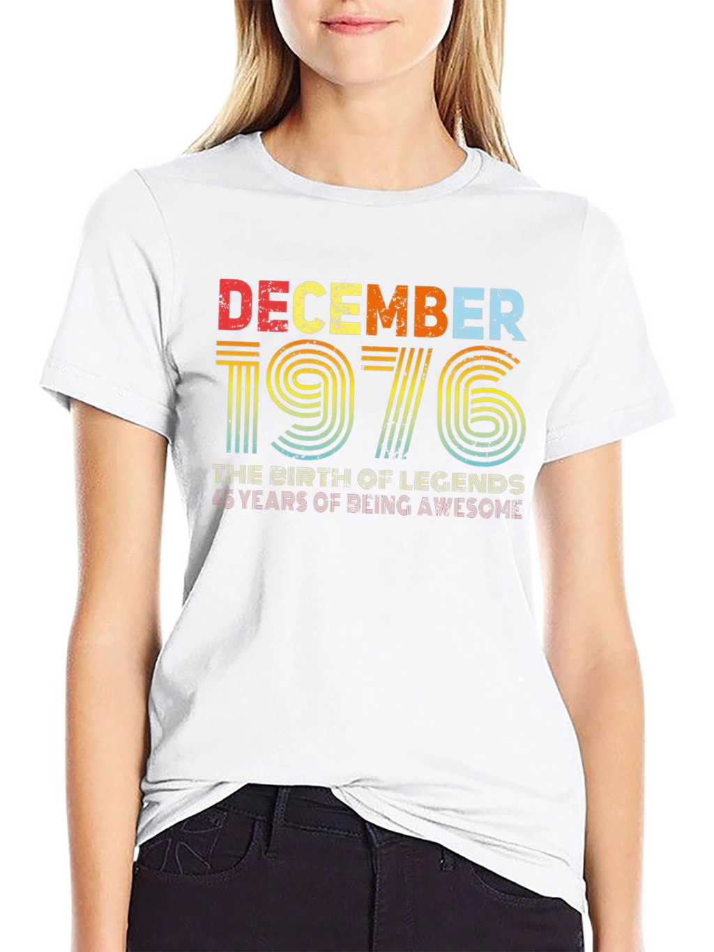 December 1976 Birthday T-Shirt - Birth of Legends