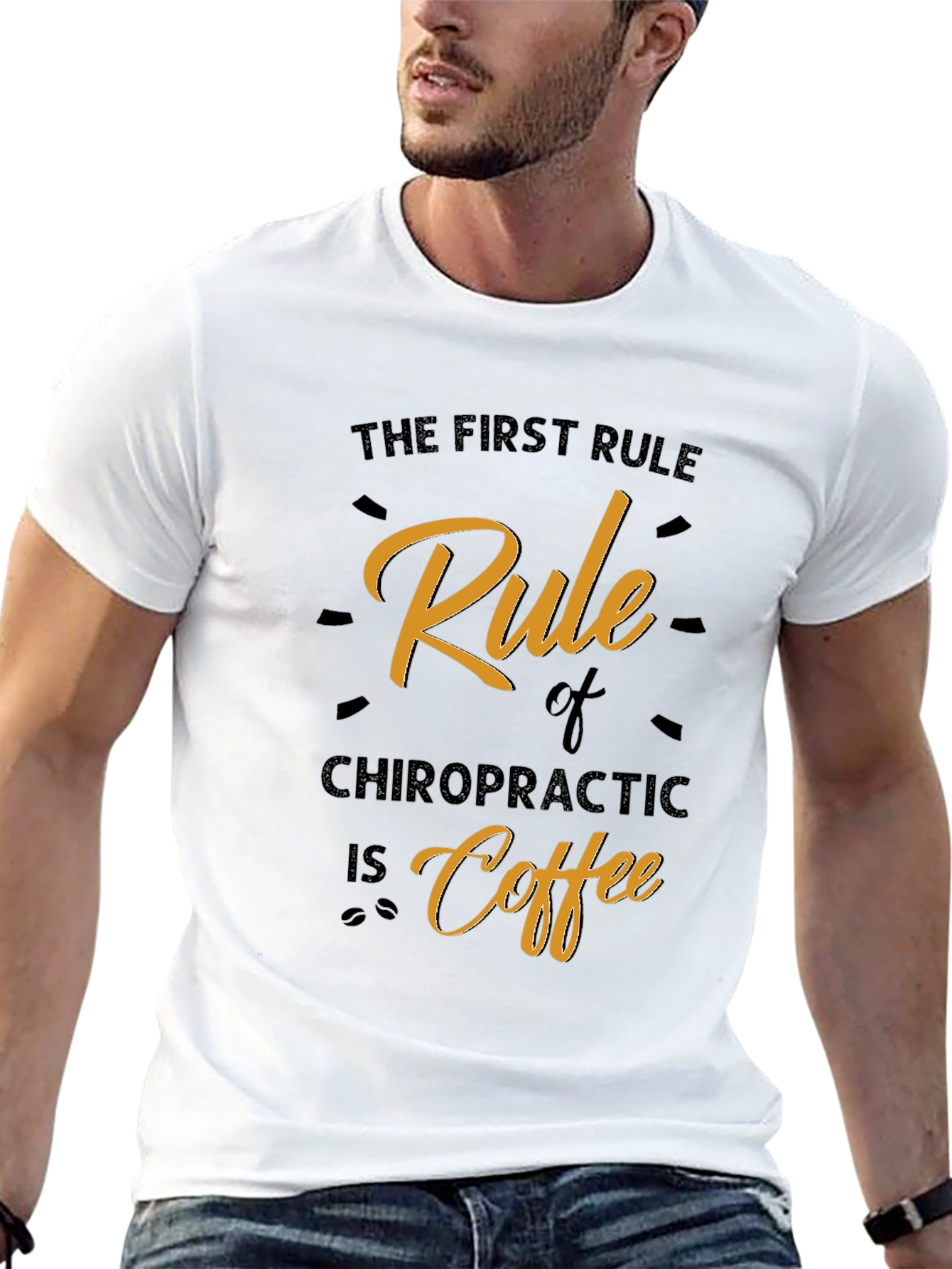 Chiropractic Coffee Rule Graphic T-Shirt