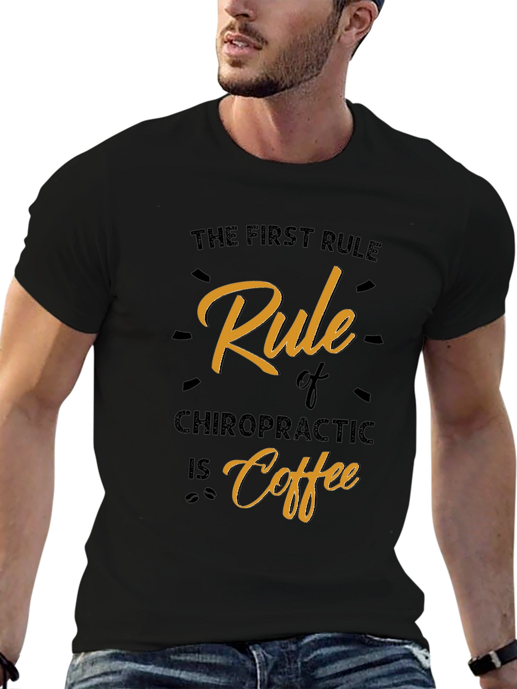 Chiropractic Coffee Rule Graphic T-Shirt