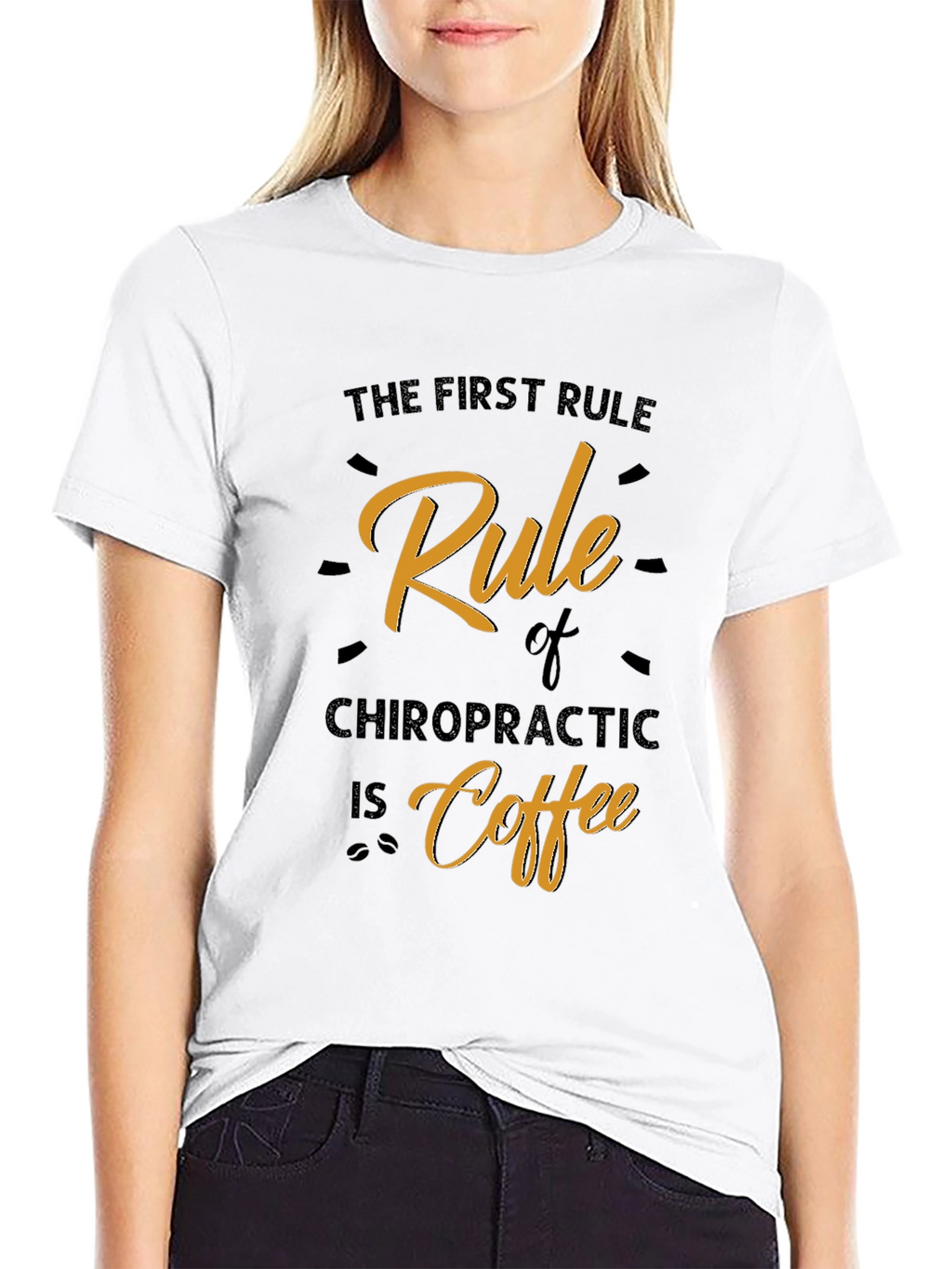 Chiropractic Coffee Rule Graphic T-Shirt