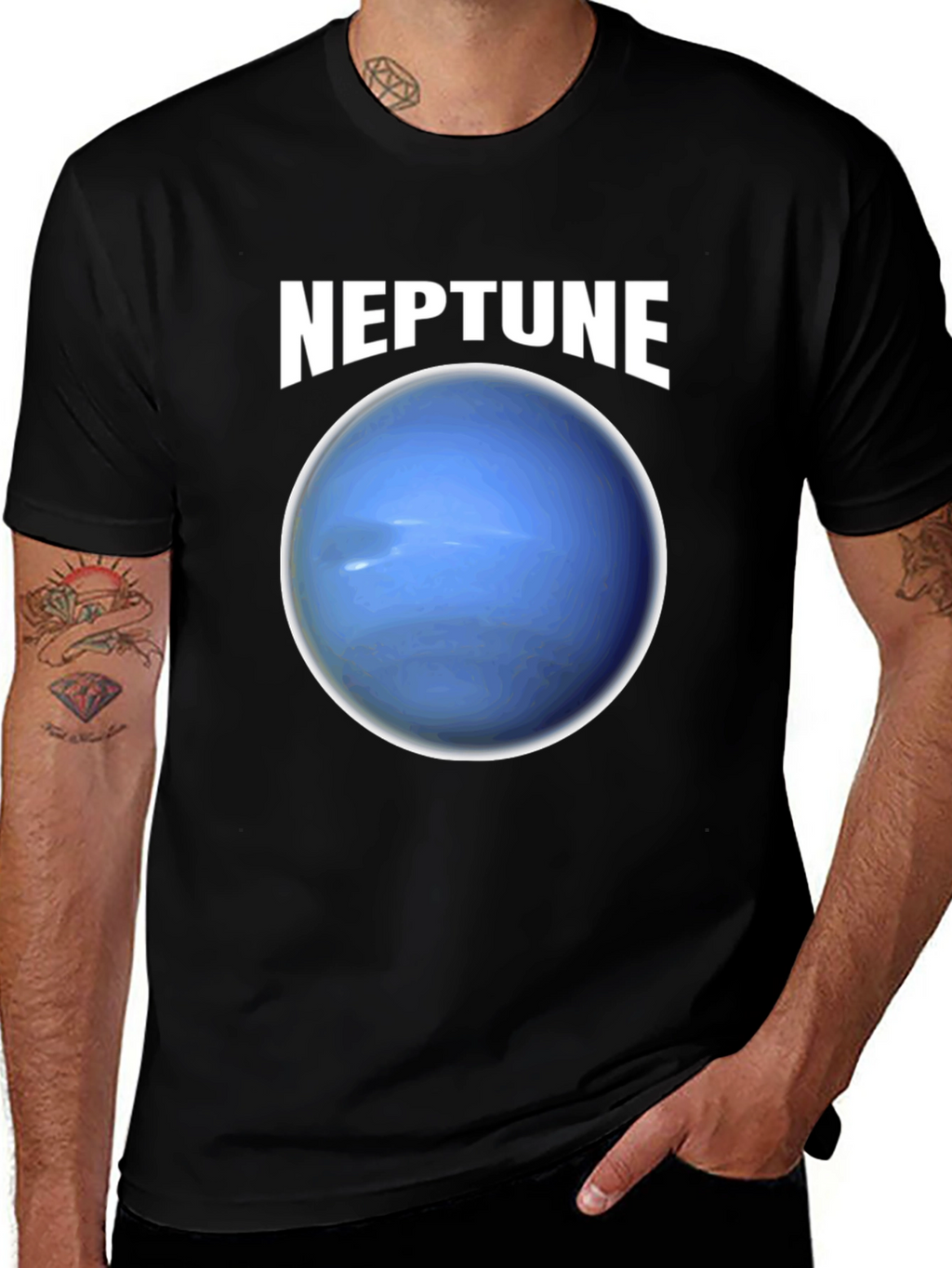 Neptune Graphic T-Shirt - Space Planet Tee