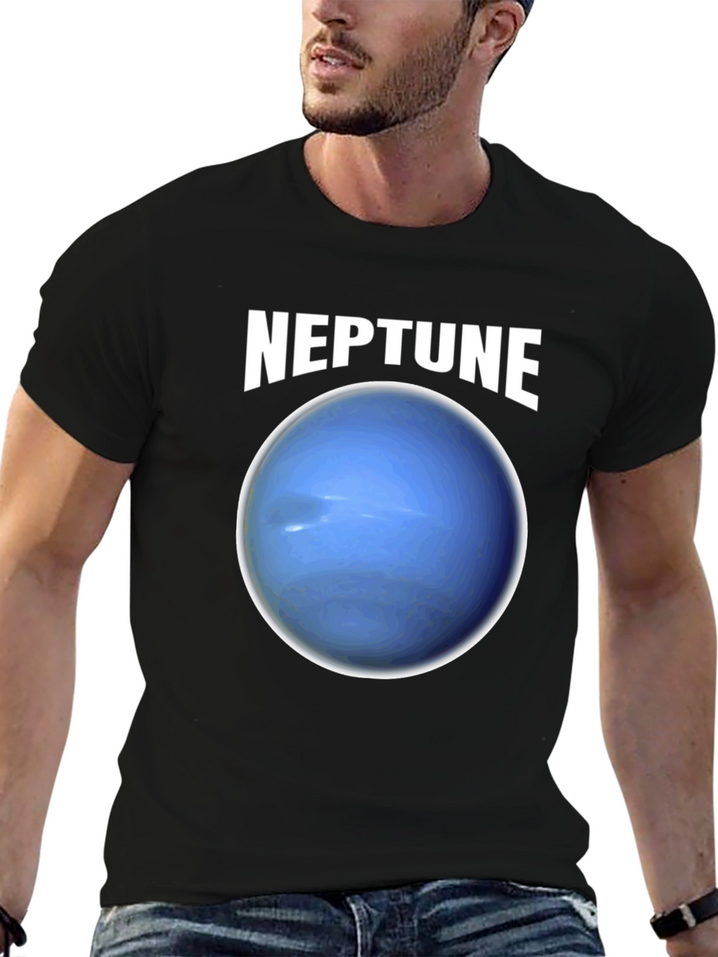 Neptune Graphic T-Shirt - Space Planet Tee