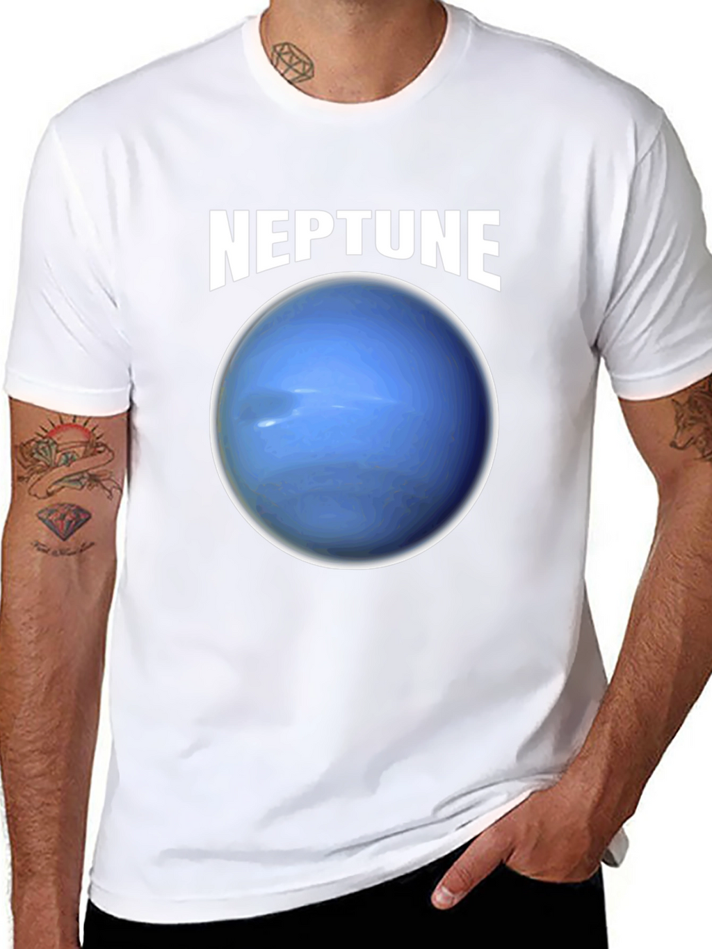 Neptune Graphic T-Shirt - Space Planet Tee