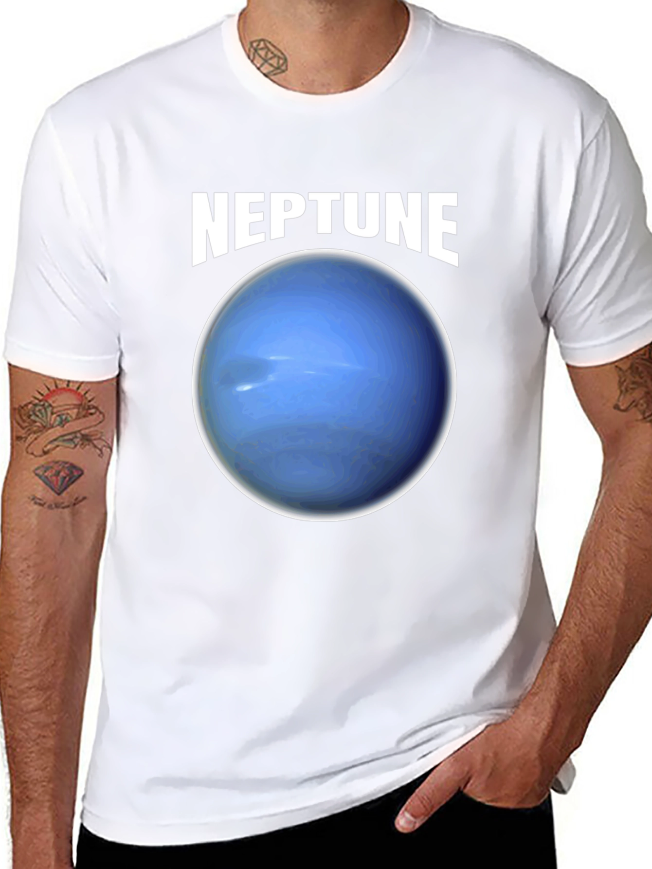 Neptune Graphic T-Shirt - Space Planet Tee