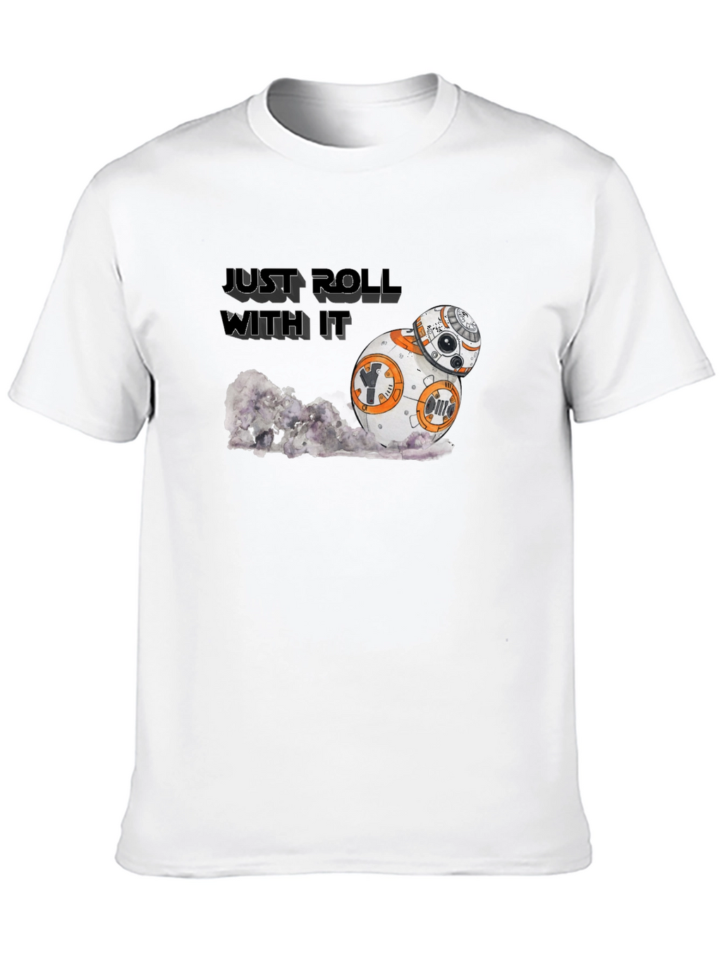 Just Roll With It Star Wars BB-8 Black T-Shirt