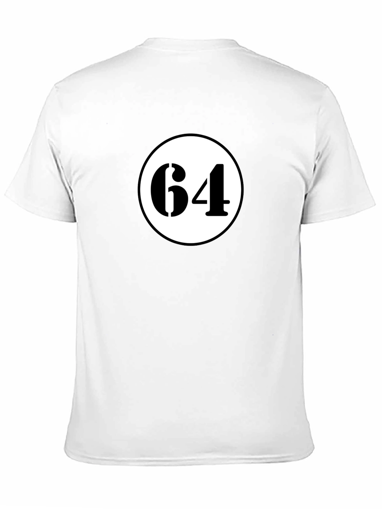Black T-Shirt with 64 Circle Graphic