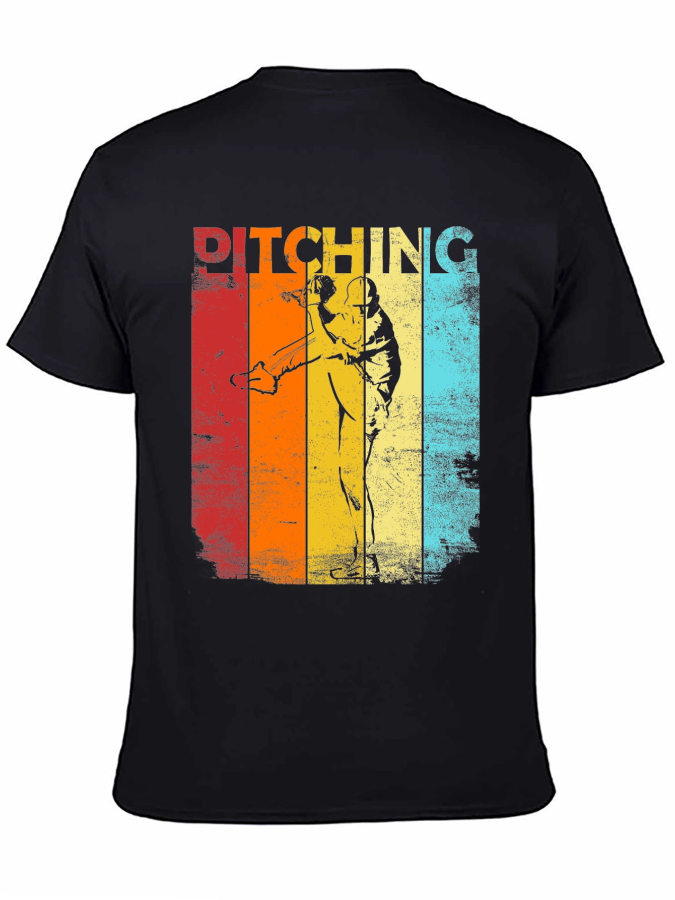 Vintage Pitching Retro Baseball T-Shirt