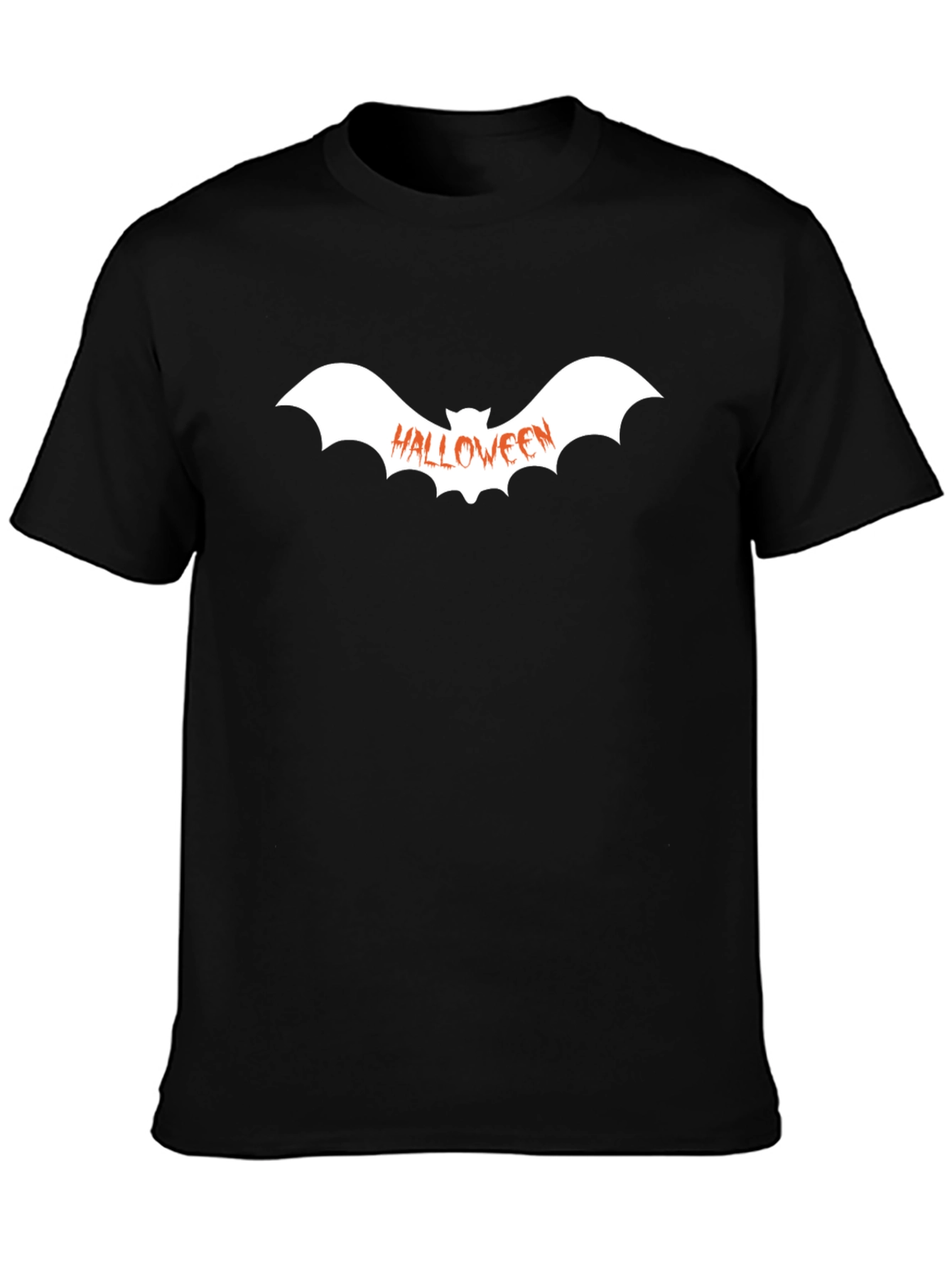 Halloween Bat Graphic Tee - Spooky Season Shirt