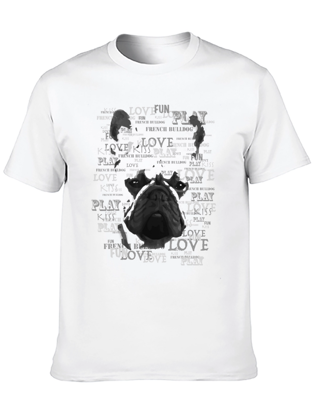 French Bulldog Love Kiss Play T-Shirt