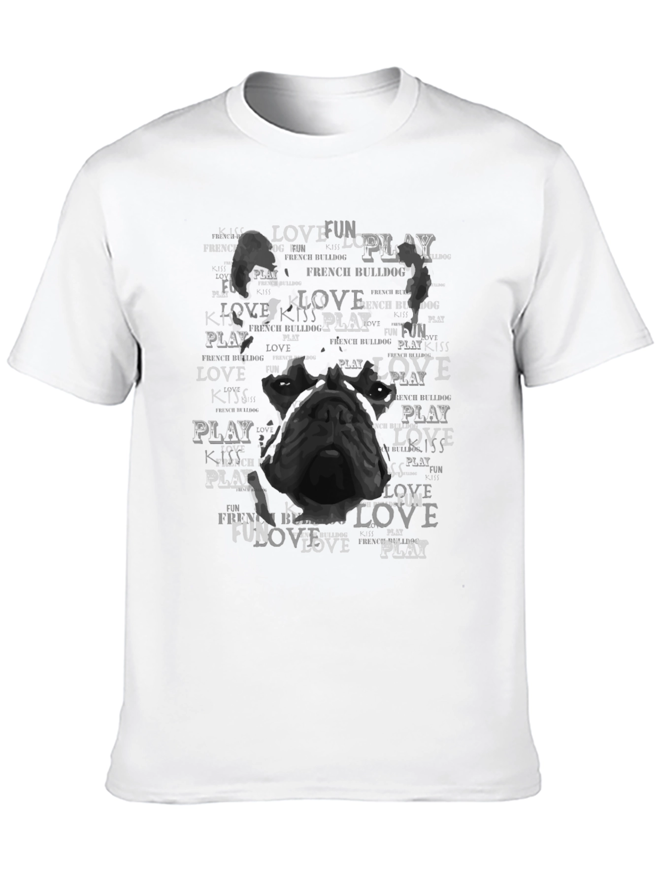 French Bulldog Love Kiss Play T-Shirt
