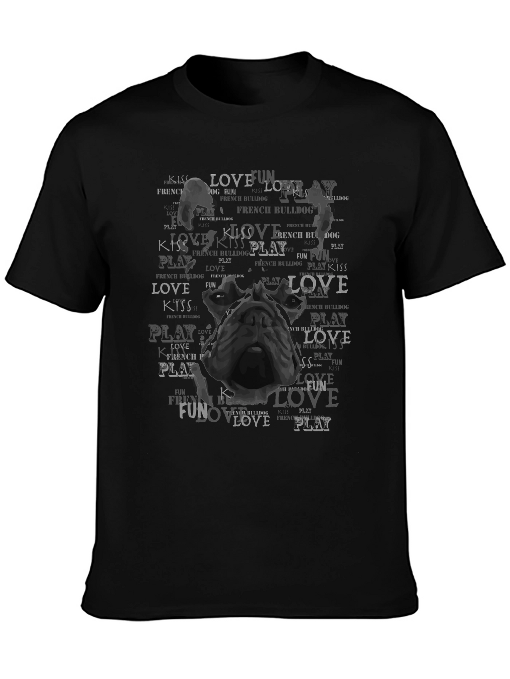 French Bulldog Love Kiss Play T-Shirt