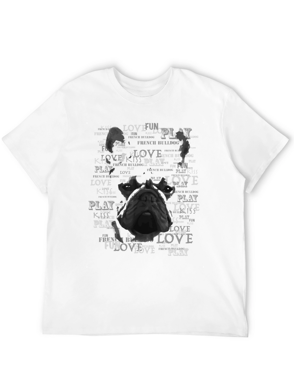 French Bulldog Love Kiss Play T-Shirt