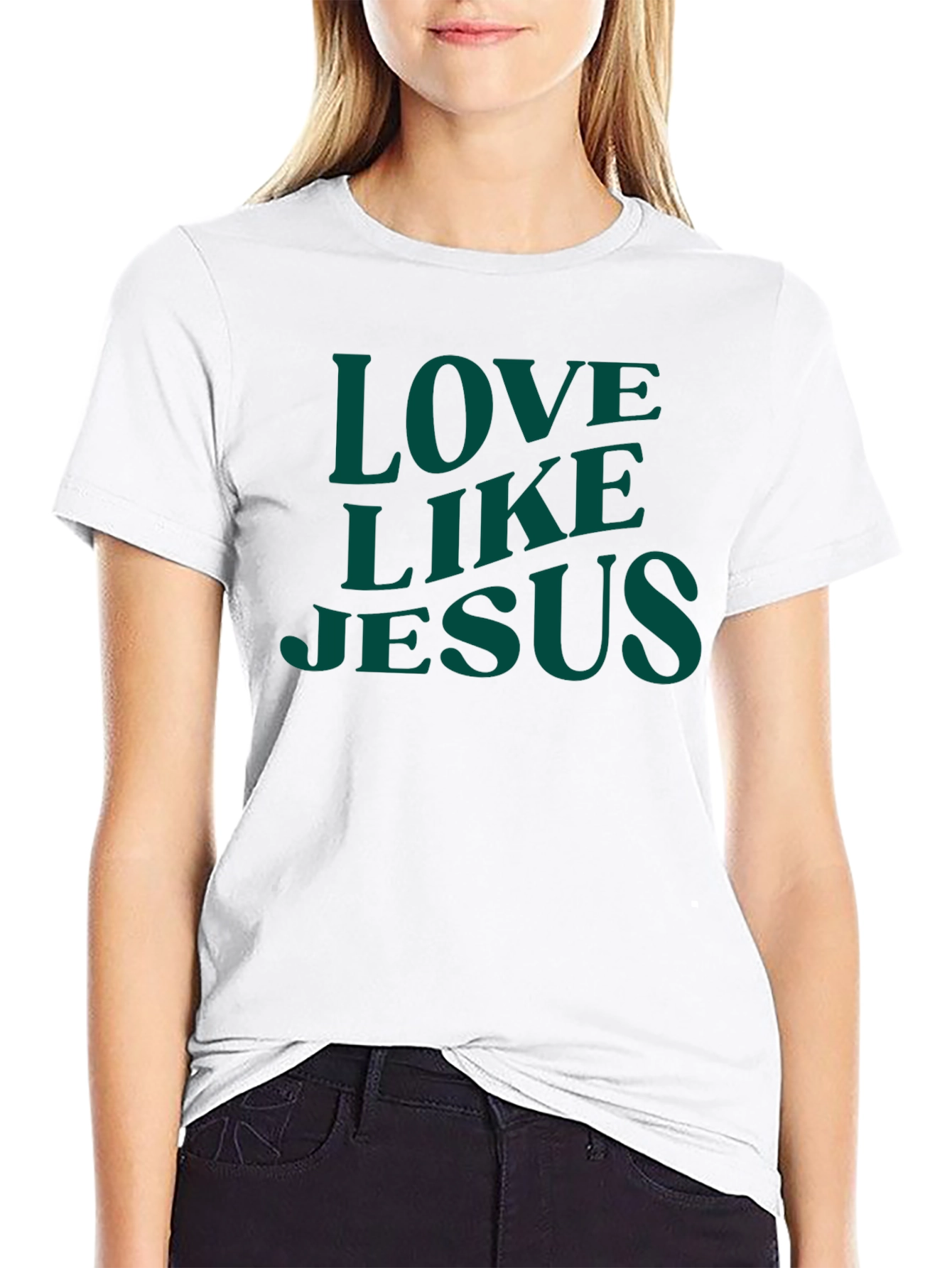 Love Like Jesus Graphic T-Shirt - Black