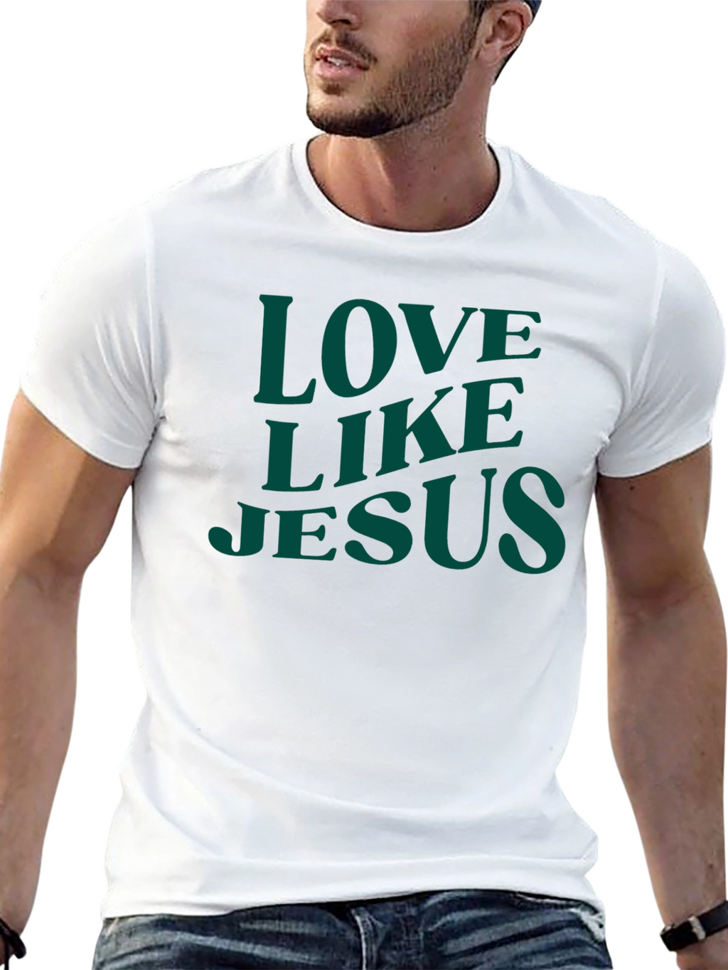 Love Like Jesus Graphic T-Shirt - Black