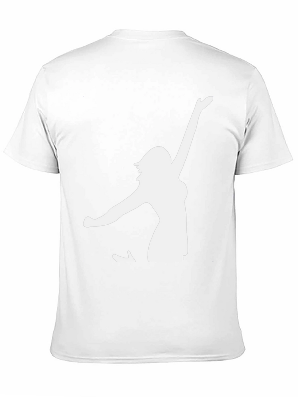 Black T-Shirt with Dancer Silhouette