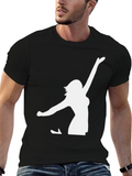 Black T-Shirt with Dancer Silhouette
