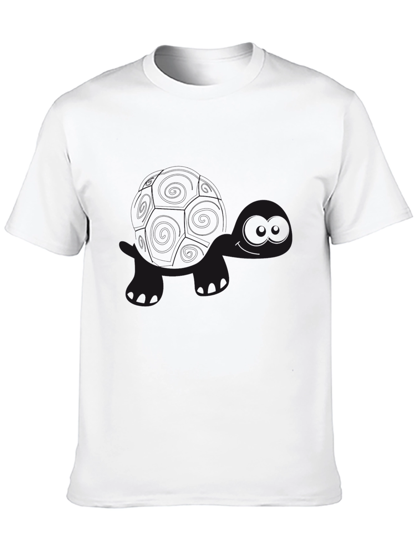 Black Turtle Print Tee - Casual Comfort