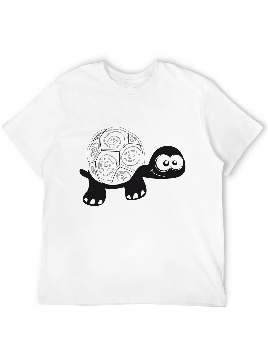 Black Turtle Print Tee - Casual Comfort