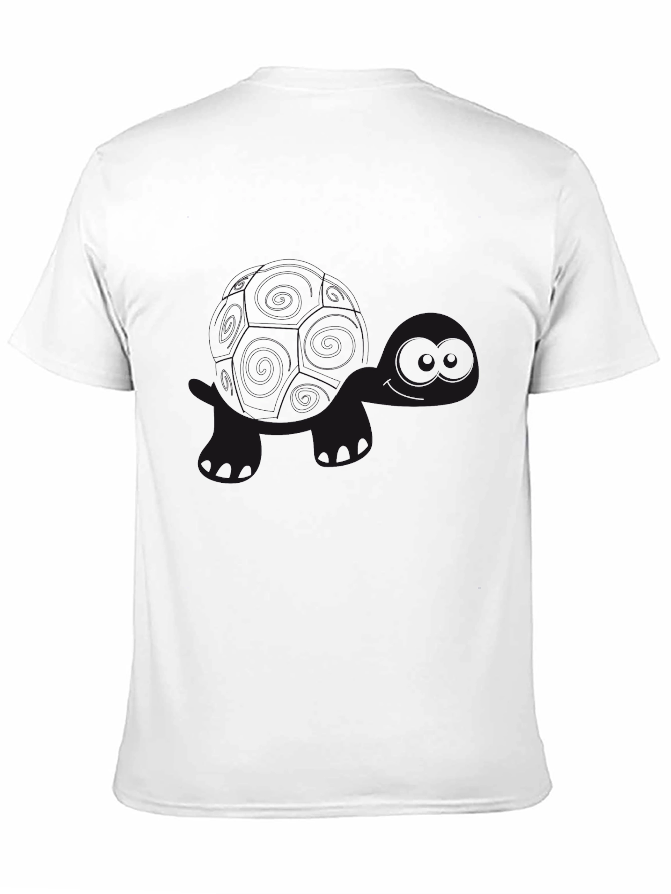 Black Turtle Print Tee - Casual Comfort