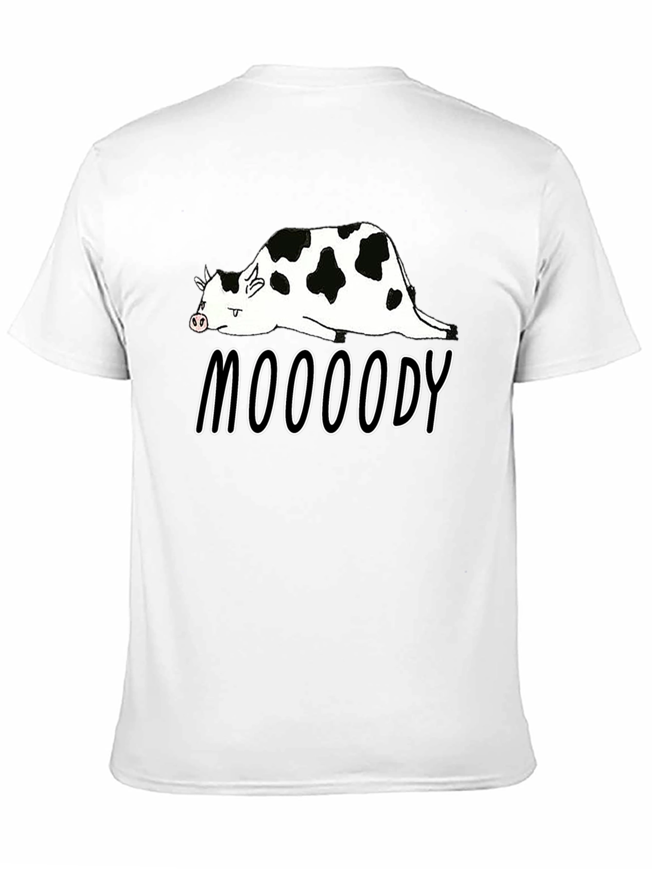 Mooooody Cow Graphic Tee - Funny Animal Shirt
