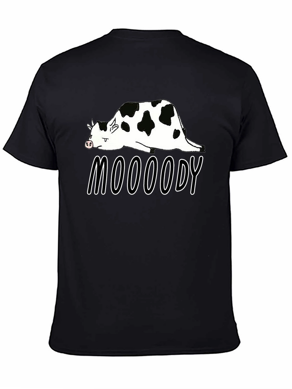 Mooooody Cow Graphic Tee - Funny Animal Shirt