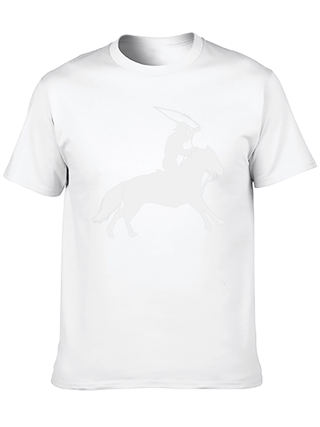 Cowboy Lasso Horse Black T-Shirt