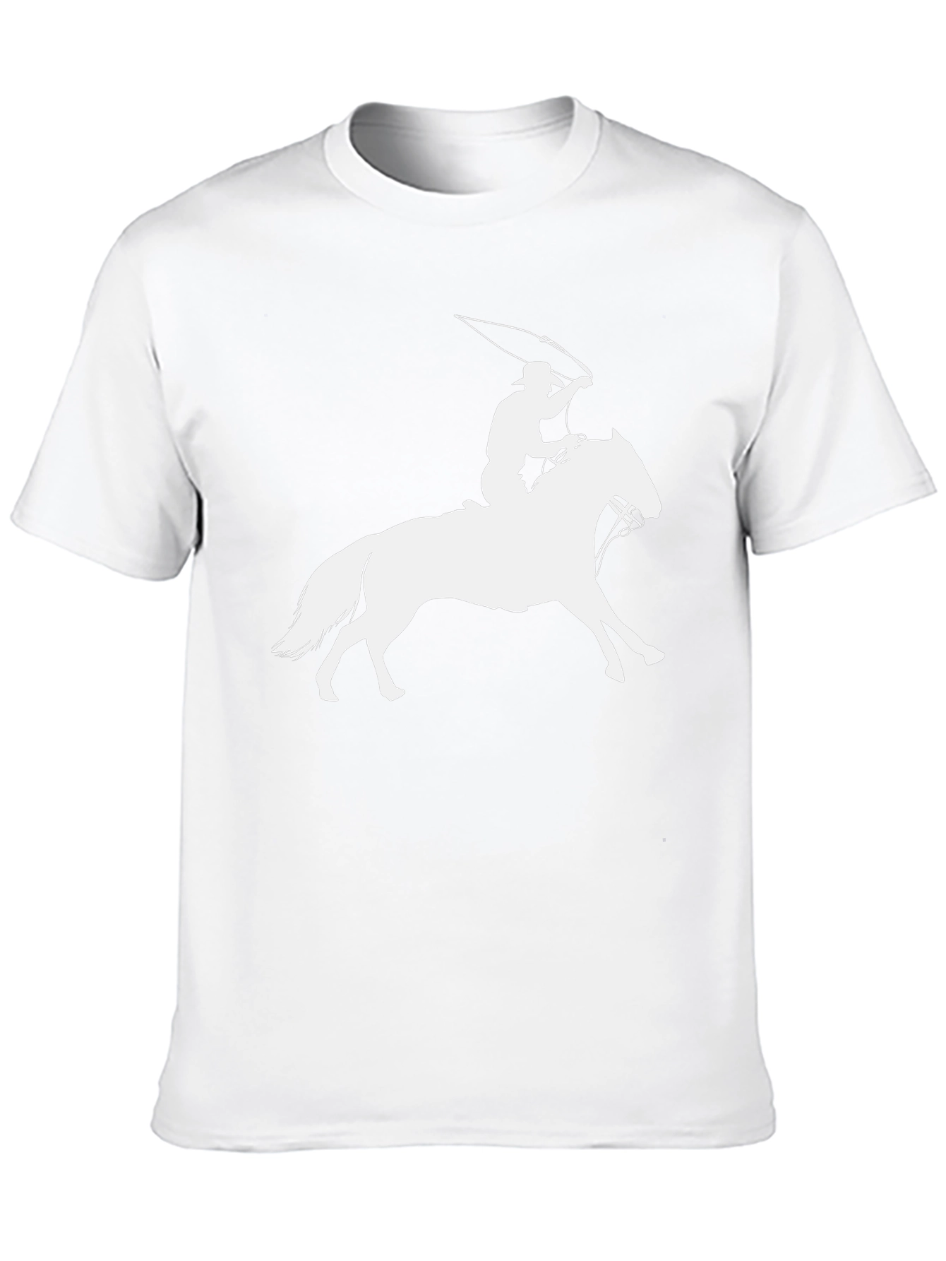 Cowboy Lasso Horse Black T-Shirt