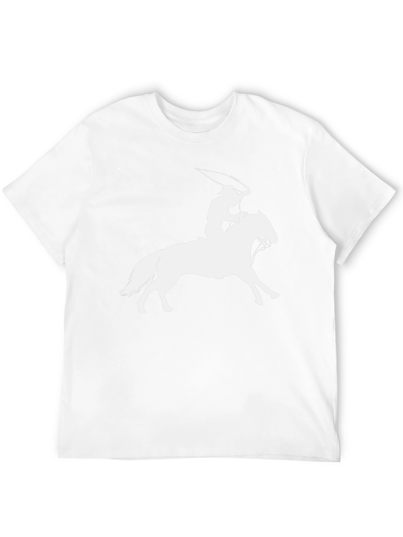 Cowboy Lasso Horse Black T-Shirt