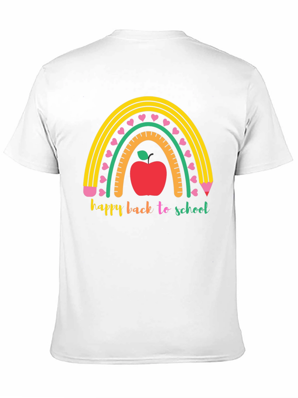 Back to School Rainbow Apple T-Shirt