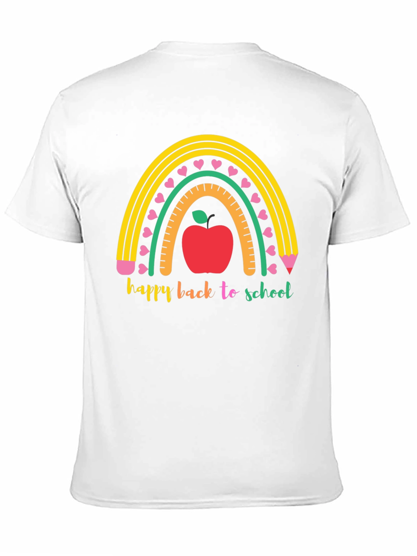Back to School Rainbow Apple T-Shirt