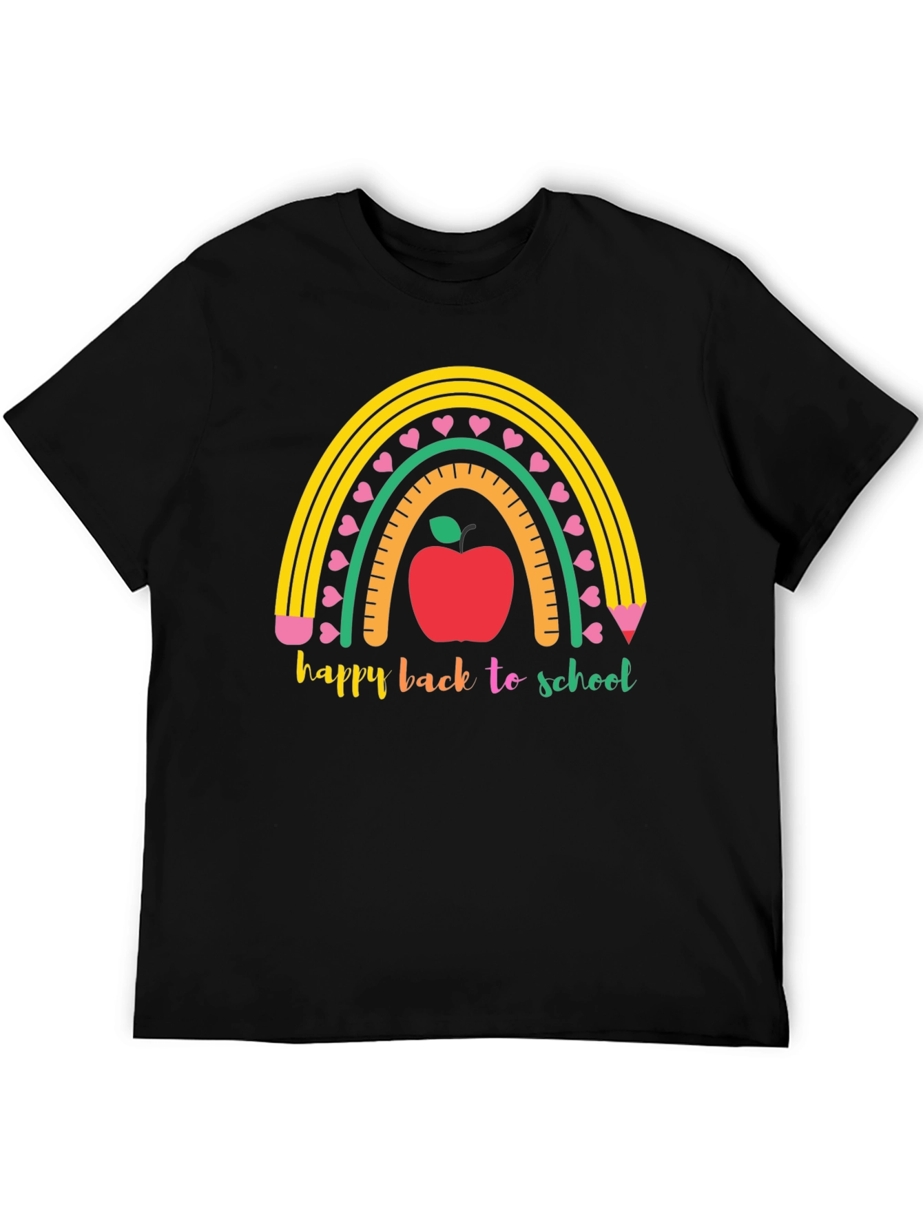 Back to School Rainbow Apple T-Shirt