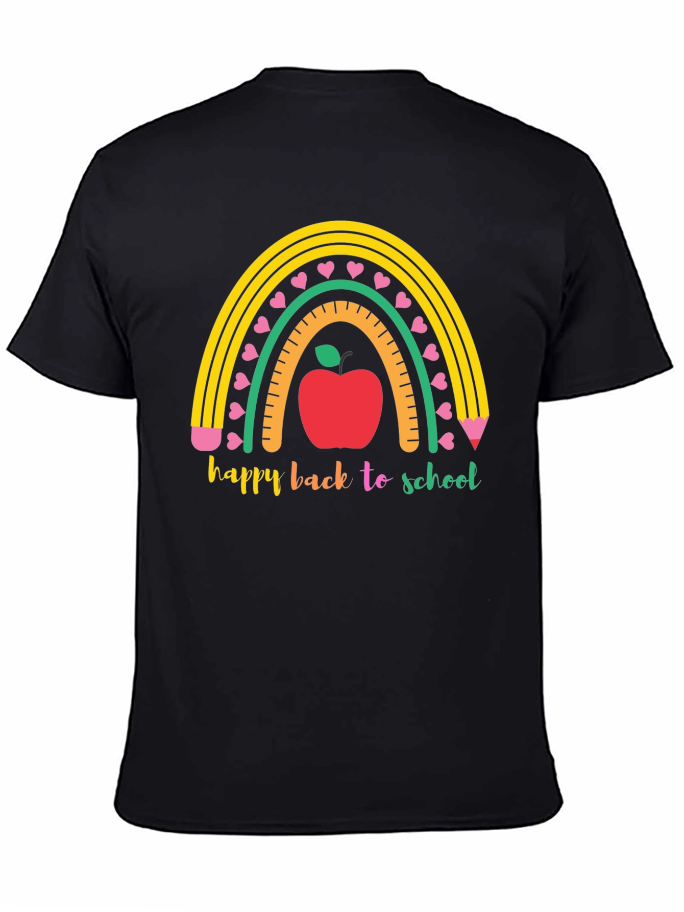 Back to School Rainbow Apple T-Shirt