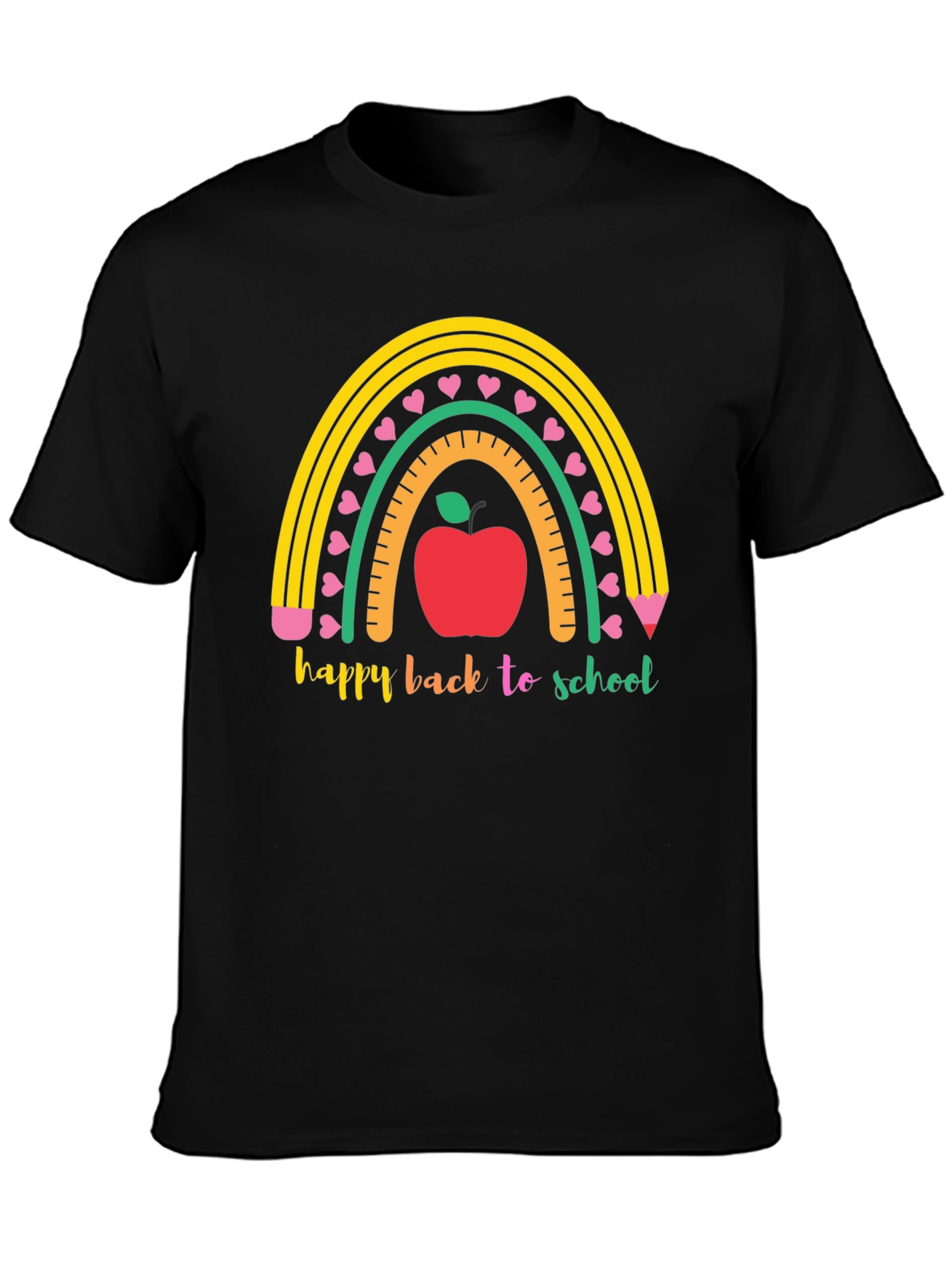 Back to School Rainbow Apple T-Shirt