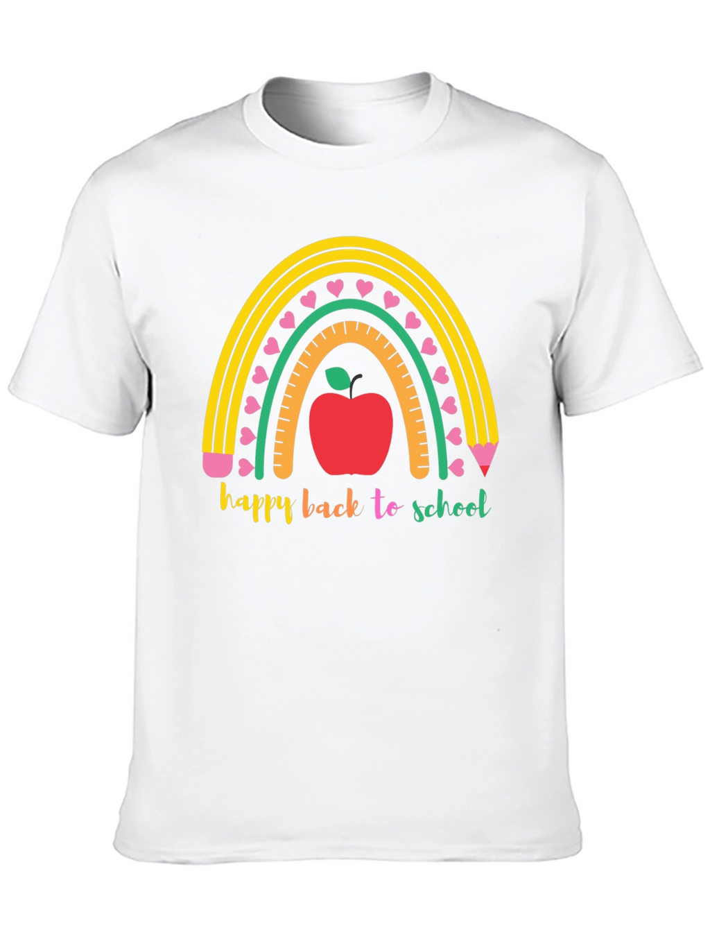 Back to School Rainbow Apple T-Shirt
